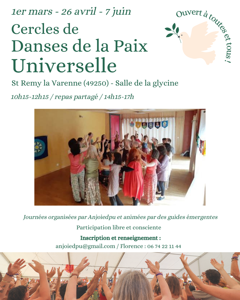 Collectif AnjoieDPU - Danses de la Paix Universelle (guides émergentes) - St Rémy la Varenne 